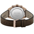  Shop Authentic Hugo Boss Champion Blue Dial Brown Leather Strap Watch for Men - 1513817 - Luxxuri