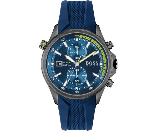  Shop Authentic Hugo Boss Globetrotter Blue Dial Blue Silicone Strap Watch for Men - 1513821 - Luxxuri