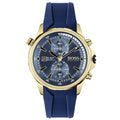  Shop Authentic Hugo Boss Globetrotter Blue Dial Blue Silicone Strap Watch for Men - 1513822 - Luxxuri