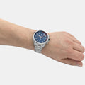  Shop Authentic Hugo Boss Globetrotter Blue Dial Silver Steel Strap Watch for Men - 1513823 - Luxxuri