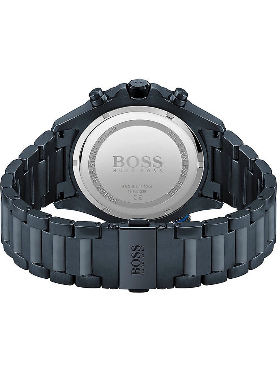  Shop Authentic Hugo Boss Globetrotter Black Dial Black Steel Strap Watch for Men - 1513824 - Luxxuri
