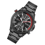  Shop Authentic Hugo Boss Globetrotter Black Dial Black Steel Strap Watch for Men - 1513825 - Luxxuri