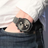  Shop Authentic Hugo Boss Skymaster Grey Dial Grey Mesh Bracelet Watch for Men - 1513837 - Luxxuri