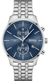  Shop Authentic Hugo Boss Jet Blue Dial Silver Steel Strap Watch for Men - 1513384 - Luxxuri