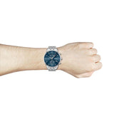 Shop Authentic Hugo Boss Associate Blue Dial Silver Steel Strap Watch for Men - 1513269 - Luxxuri