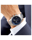  Shop Authentic Hugo Boss Talent Blue Dial Silver Steel Strap Watch for Men - 1513582 - Luxxuri