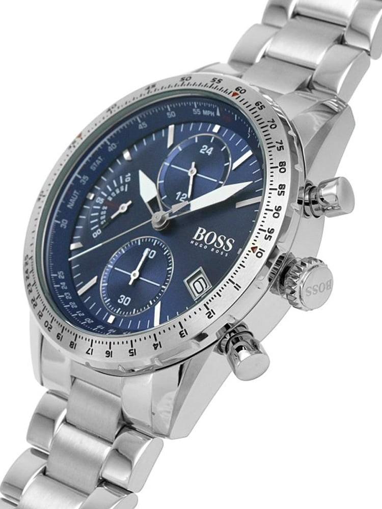  Shop Authentic Hugo Boss Pilot Blue Dial Silver Steel Strap Watch for Men - 1513850 - Luxxuri
