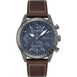  Shop Authentic Hugo Boss Pilot Edition Blue Dial Brown Leather Strap Watch for Men - 1513852 - Luxxuri