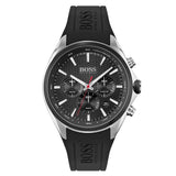  Shop Authentic Hugo Boss Distinct Black Dial Black Rubber Strap Watch for Men - 1513855 - Luxxuri