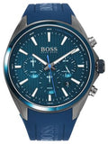  Shop Authentic Hugo Boss Distinct Blue Dial Blue Rubber Strap Watch for Men - 1513856 - Luxxuri