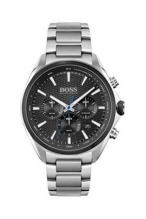  Shop Authentic Hugo Boss Montre Distinct Black Dial Silver Steel Strap Watch for Men - 1513857 - Luxxuri