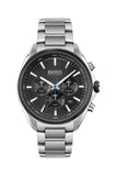  Shop Authentic Hugo Boss Montre Distinct Black Dial Silver Steel Strap Watch for Men - 1513857 - Luxxuri