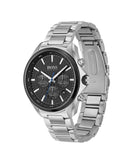  Shop Authentic Hugo Boss Montre Distinct Black Dial Silver Steel Strap Watch for Men - 1513857 - Luxxuri