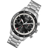  Shop Authentic Hugo Boss Santiago Black Dial Silver Steel Strap Watch for Men - 1513862 - Luxxuri