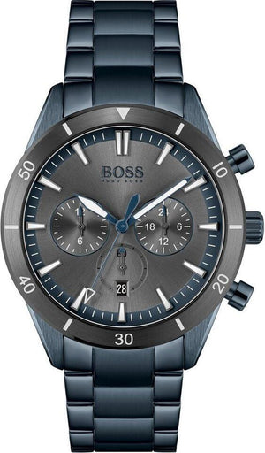  Shop Authentic Hugo Boss Trophy Black Dial Black Steel Strap Watch for Men - 1513675 - Luxxuri