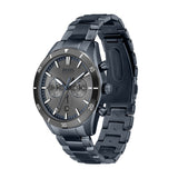  Shop Authentic Hugo Boss Santiago Grey Dial Blue Steel Strap Watch for Men - 1513865 - Luxxuri