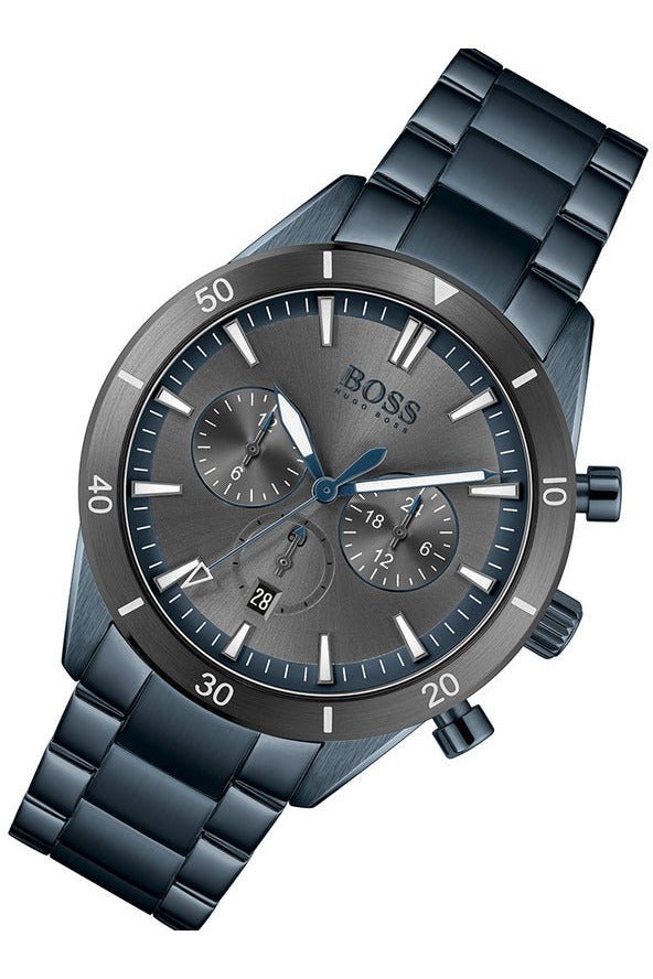  Shop Authentic Hugo Boss Trophy Black Dial Black Steel Strap Watch for Men - 1513675 - Luxxuri