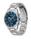  Shop Authentic Hugo Boss Pioneer Blue Dial Silver Steel Strap Watch for Men - 1513867 - Luxxuri