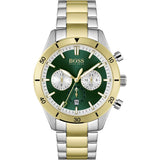  Shop Authentic Hugo Boss Santiago Green Dial Two Tone Steel Strap Watch for Men - 1513872 - Luxxuri