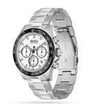  Shop Authentic Hugo Boss Hero Chronograph White Dial Silver Steel Strap Watch for Men - 1513875 - Luxxuri