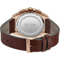  Shop Authentic Hugo Boss Grandmaster Grey Dial Brown Leather Strap Watch for Men - 1513882 - Luxxuri