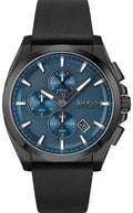  Shop Authentic Hugo Boss Grandmaster Blue Dial Black Leather Strap Watch for Men - 1513883 - Luxxuri