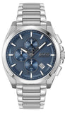  Shop Authentic Hugo Boss Grandmaster Blue Dial Silver Steel Strap Watch for Men - 1513884 - Luxxuri