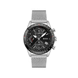  Shop Authentic Hugo Boss Pilot Edition Black Dial Silver Mesh Bracelet Watch for Men - 1513886 - Luxxuri