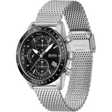  Shop Authentic Hugo Boss Pilot Edition Black Dial Silver Mesh Bracelet Watch for Men - 1513886 - Luxxuri