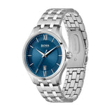  Shop Authentic Hugo Boss Officer Chronograph Blue Dial Silver Steel Strap Watch for Men - 1513615 - Luxxuri