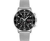  Shop Authentic Hugo Boss Admiral Black Dial Silver Mesh Bracelet Watch for Men - 1513904 - Luxxuri