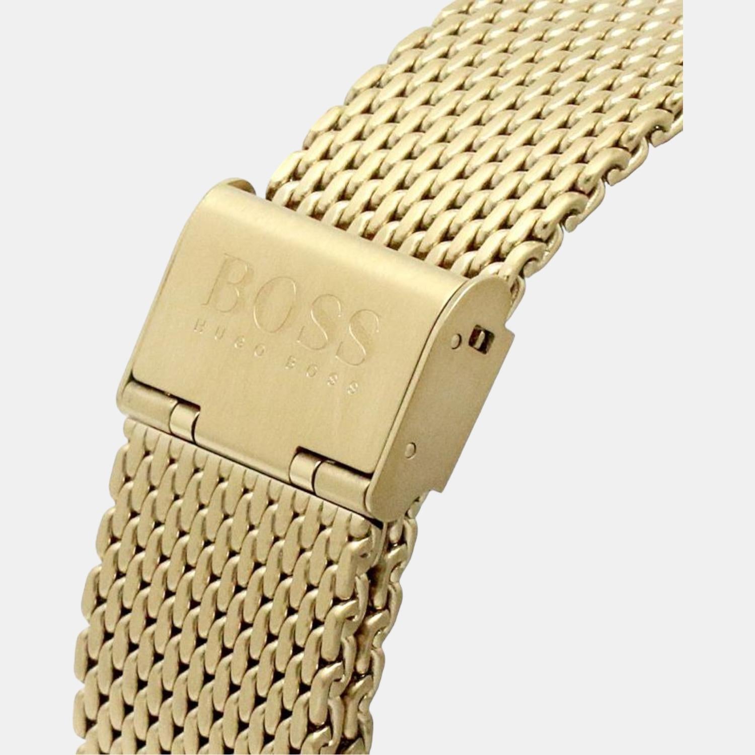  Shop Authentic Hugo Boss Admiral Chronograph Black Dial Gold Mesh Bracelet Watch for Men - 1513906 - Luxxuri