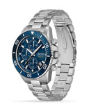  Shop Authentic Hugo Boss Admiral Blue Dial Silver Steel Strap Watch for Men - 1513907 - Luxxuri