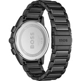  Shop Authentic Hugo Boss Dapper Chronograph Black Dial Black Steel Strap Watch For Men - 1513929 - Luxxuri