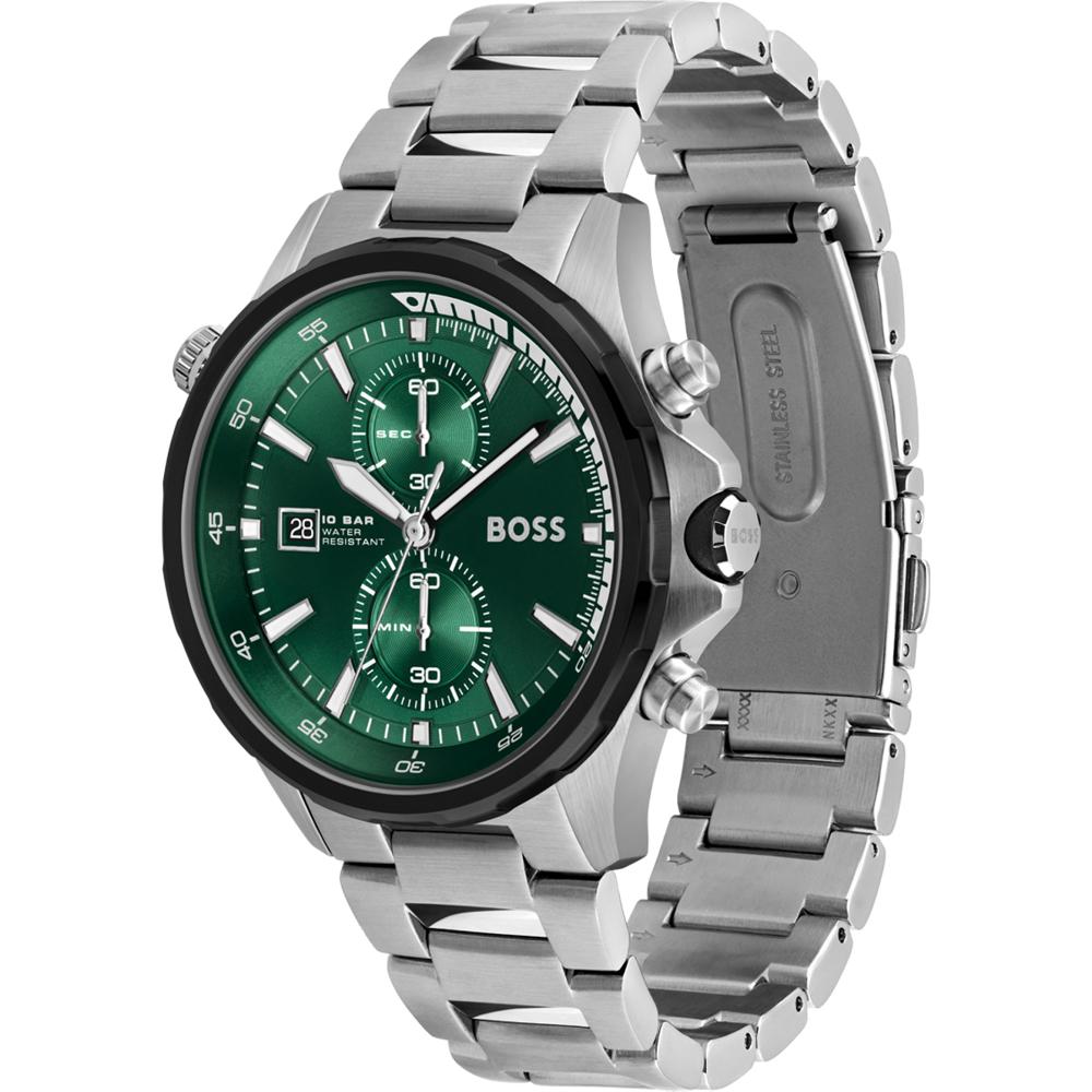  Shop Authentic Hugo Boss Globetrotter Green Dial Silver Steel Strap Watch for Men - 1513930 - Luxxuri