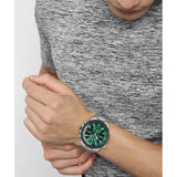  Shop Authentic Hugo Boss Globetrotter Green Dial Silver Steel Strap Watch for Men - 1513930 - Luxxuri