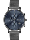  Shop Authentic Hugo Boss Skymaster Chronograph Grey Dial Grey Mesh Bracelet Watch for Men  - 1513934 - Luxxuri