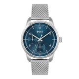  Shop Authentic Hugo Boss Sophio Blue Dial Silver Mesh Bracelet Watch for Men - 1513942 - Luxxuri