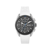  Shop Authentic Hugo Boss Volane Grey Dial White SIlicone Strap Watch for Men - 1513948 - Luxxuri