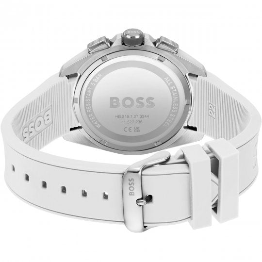  Shop Authentic Hugo Boss Volane Grey Dial White SIlicone Strap Watch for Men - 1513948 - Luxxuri