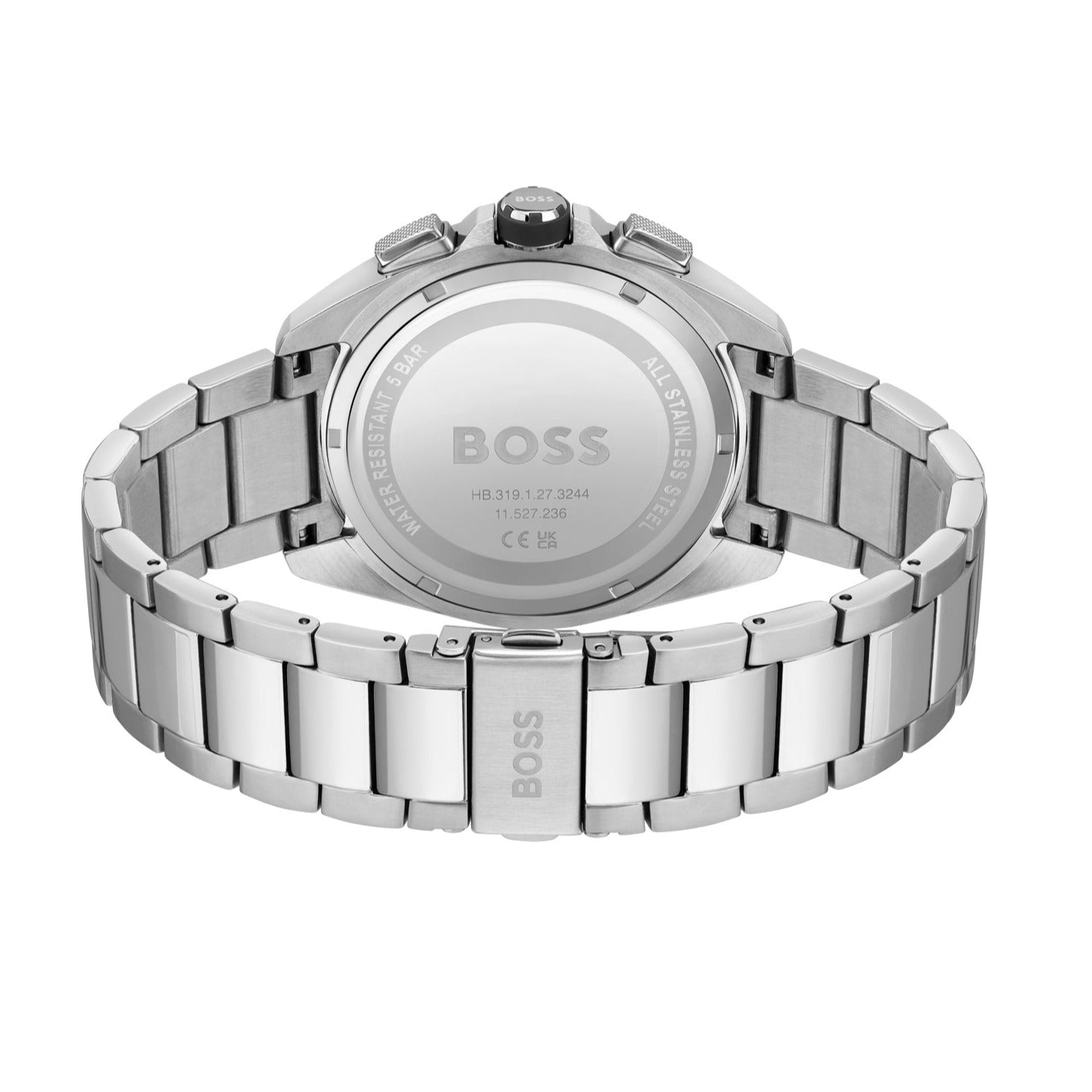  Shop Authentic Hugo Boss Volane Black Dial Silver Steel Strap Watch for Men - 1513949 - Luxxuri