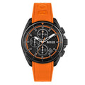  Shop Authentic Hugo Boss Volane Black Dial Orange Silicone Strap Watch for Men - 1513957 - Luxxuri