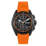  Shop Authentic Hugo Boss Volane Black Dial Orange Silicone Strap Watch for Men - 1513957 - Luxxuri