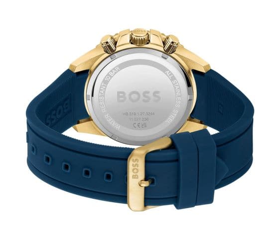  Shop Authentic Hugo Boss Admiral Blue Dial Blue Rubber SIlicon Strap Watch for Men - 1513965 - Luxxuri
