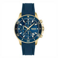  Shop Authentic Hugo Boss Admiral Blue Dial Blue Rubber SIlicon Strap Watch for Men - 1513965 - Luxxuri
