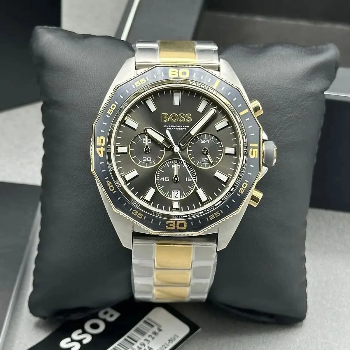  Shop Authentic Hugo Boss Energy Chronograph Grey Dial Two Tone Steel Strap Watch For Men - 1513974 - Luxxuri