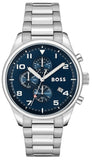  Shop Authentic Hugo Boss View Chronograph Blue Dial Silver Steel Strap Watch For Men - 1513989 - Luxxuri