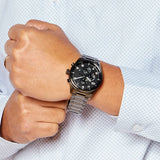  Shop Authentic Hugo Boss View Chronograph Grey Dial Grey Steel Strap Watch For Men - 1513991 - Luxxuri