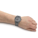 Shop Authentic Hugo Boss Steer Chronograph Quartz Grey Dial Grey Steel Strap Watch For Men - 1513996 - Luxxuri