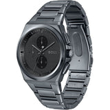  Shop Authentic Hugo Boss Steer Chronograph Quartz Grey Dial Grey Steel Strap Watch For Men - 1513996 - Luxxuri